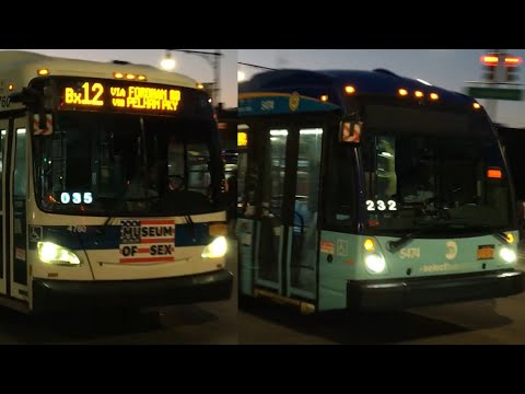 MTA NYC Bus New Flyer XD60 #4760/NovaBus LFSA #5474 Bx12/Bx12-SBS - YouTube