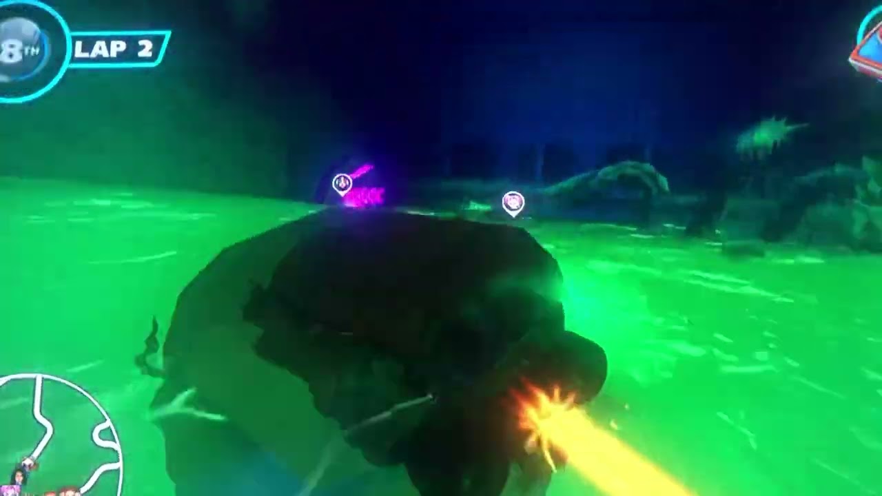 Sonic and all stars racing transformed-graveyard gig race #12 (Danica Patrick)