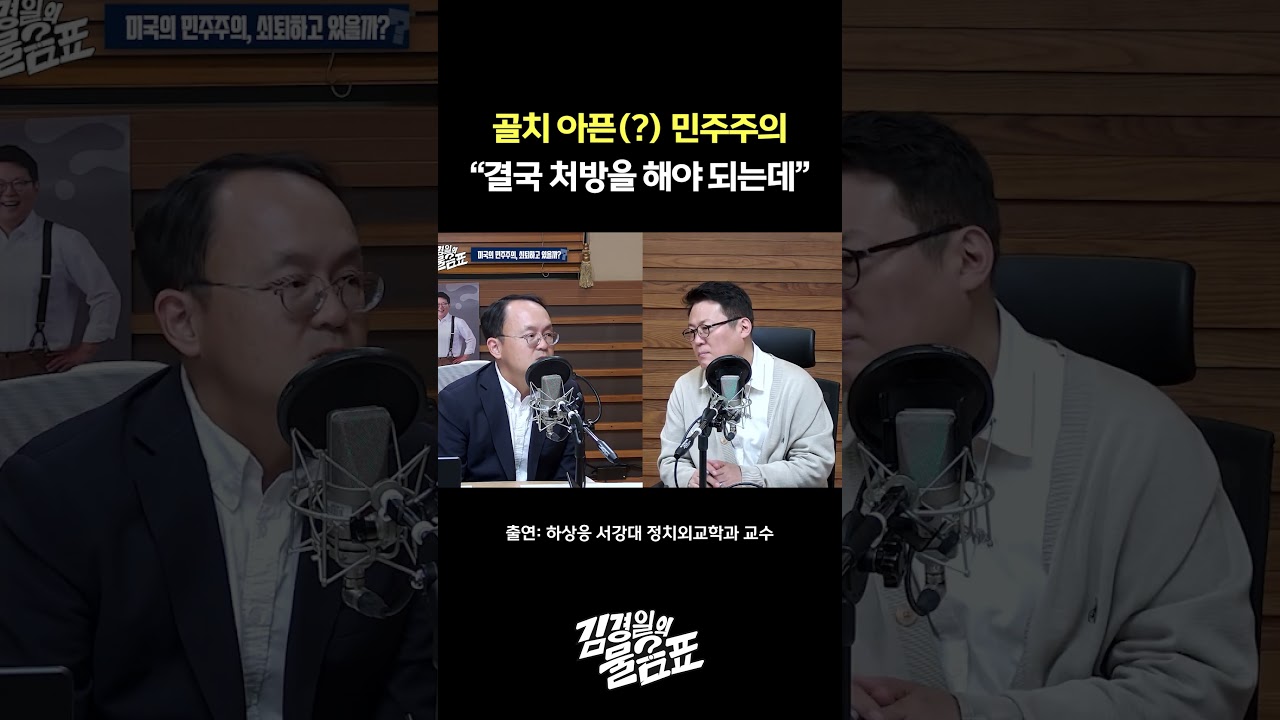 흔들리는 전 세계 민주주의? "조금 앓다가 회복하려면" 하상응 교수의 걱정 | 김경일의 물음표