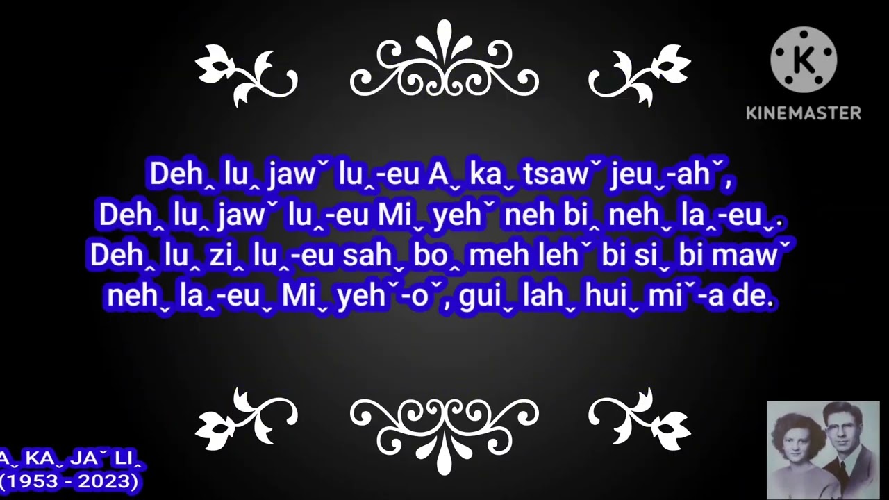 Aˬ kaˬ zaˬ-ahˇ sheuˬ g'eh-eu Jaˇ liꞈ