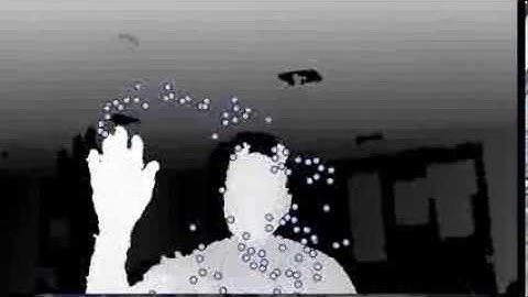 Particle System code in Processing using Kinect