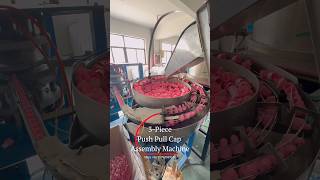 Fully Automatic PCO 1810 3-Piece Sports Push-Pull Cap Assembly Machine#automation #equipment #cap
