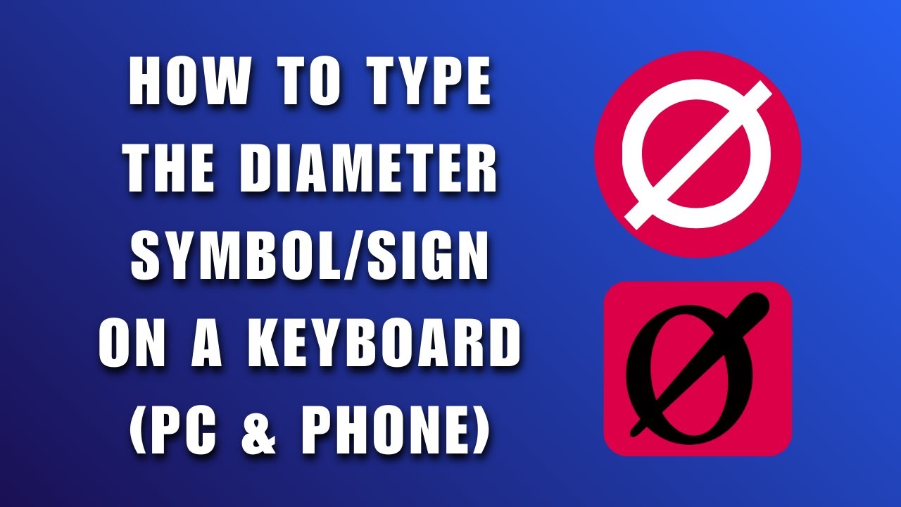 Как набрать знак диаметра (Ø) на клавиатуре (ПК и телефон) | Как набрать символ диаметра на клави...