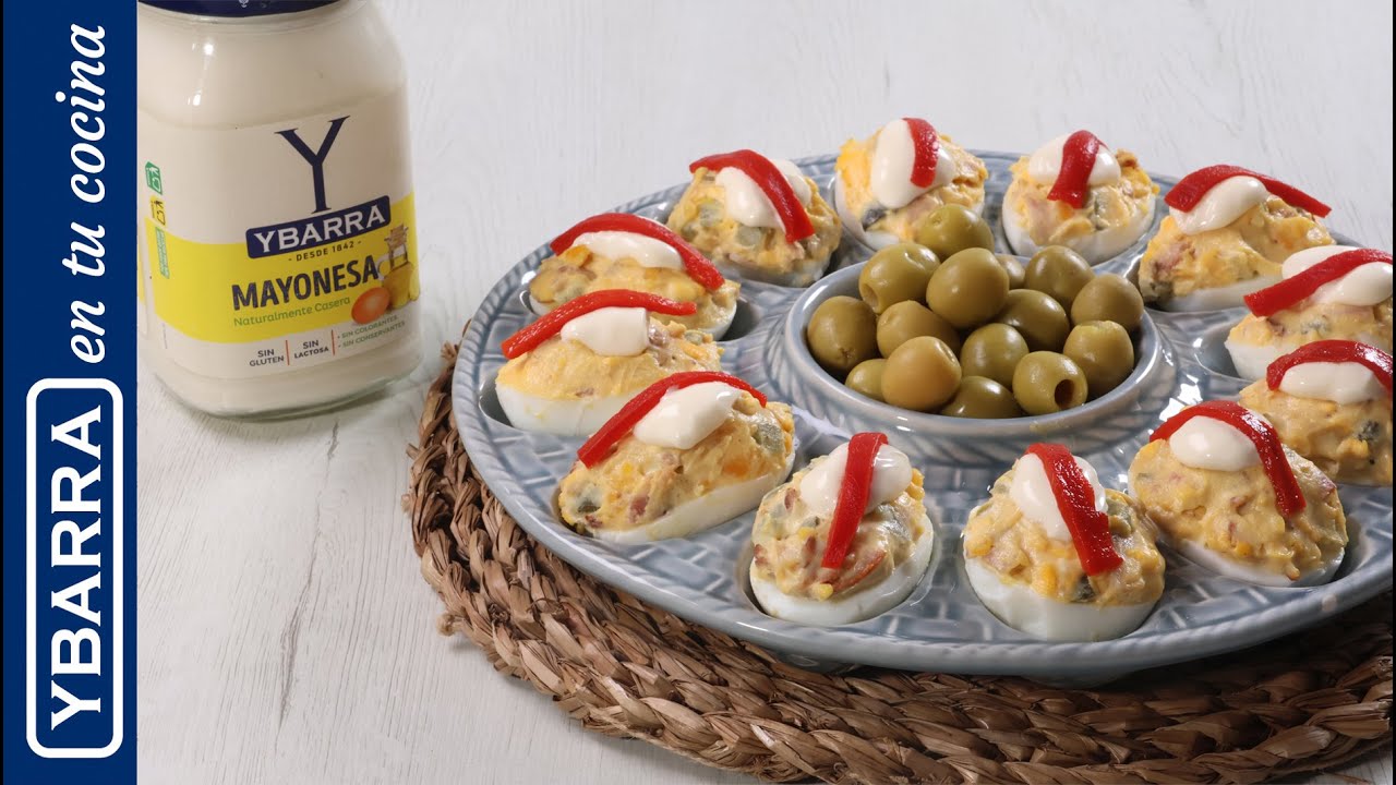 Recetas de Cocina Ybarra — Ybarra — Huevos Rellenos de Bacon y Pepinillos (YouTube video ad)