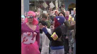 Save our Swim - flash mob descends on Stroud town centre to protest about outdoor pool closure