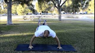 Exercise Ball Jumping Jack Push Up