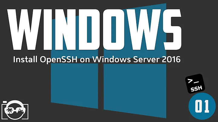 Install OpenSSH on microsoft windows server 2016 and open ssh port 22 in windows firewall
