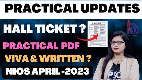 nios practical exam hall ticket released | nios april 2023 hall ticket download | nios practical
