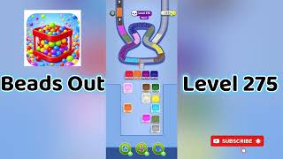 🎮 Beads Out Level 275 Walkthrough 🧩 | Tricky Bead Puzzle Solution | Mini Boss