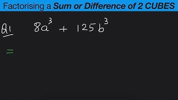 FACTORISATION | FACTORISING A SUM OR DIFFERENCE OF TWO CUBES | Factorization | Grade 9 | ICSE | CBSE