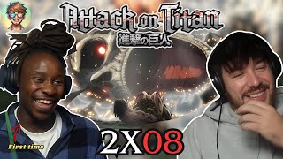 "The Hunters" - FIRST TIME reacting to Attack on Titan | 2X8 REACTION (Subtitles)