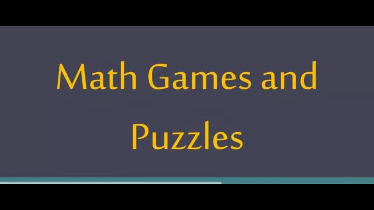 Mathematical puzzles 1 youtube