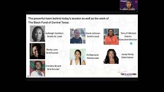 Informational Webinar: The Black Fund of Central Texas 2026 Grant Cycle