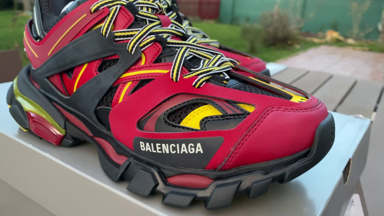 balenciaga shoes black and red