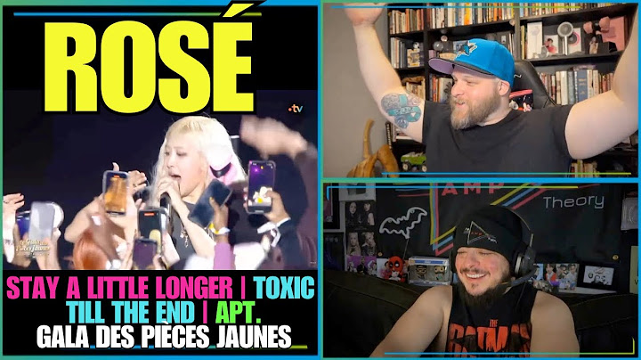 Rosé : "Stay a little longer" (ft Lang Lang), "Toxic till the end", "APT." - Gala des Pièces Jaunes