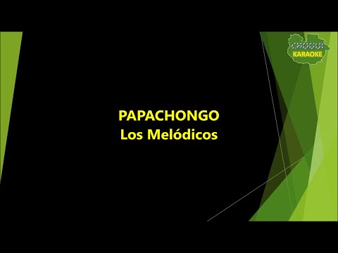 Los Melódicos - Papachongo (Karaoke/Pista)