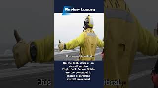 Flight Deck Yellow Shirts are the personnel in charge of directing aircraft movement