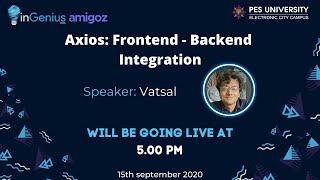 inGenius Prep Series: Frontend - Backend Integration