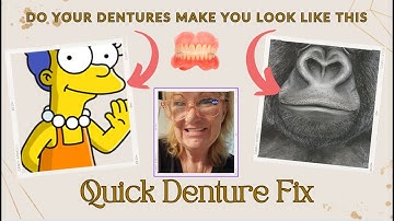 How To Adjust Your Own Dentures With A Nail File / Easy Denture Adjustments