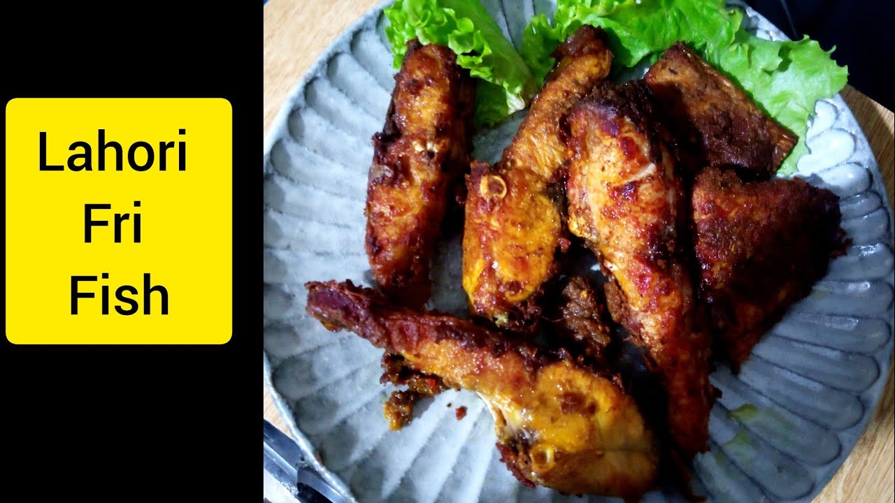 lahori fish fry..fisha msala..tawa fish - YouTube