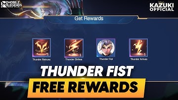 HOW I GOT FREE RECALLS, EMOTES AND SPAWN ANIMATION FROM THE ROLLING THUNDER EVENT | MLBB
