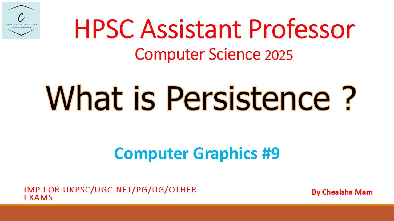 What is Persistence in Computer Graphics | Types of Persistence in CRT ...