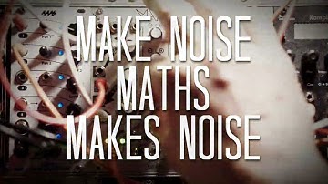 Make Noise Maths does all the jobs - VCO, VCA, LFO in a minimal techno jam