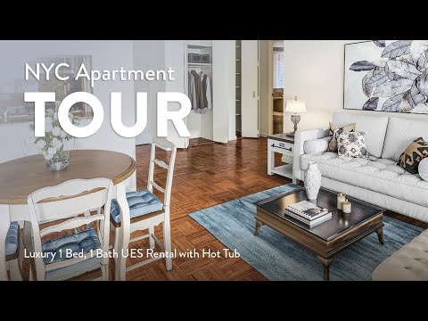 NYC Apartment Tour: Luxury 1 Bed, 1 Bath UES Rental with Hot Tub (The Lucerne, 6K)