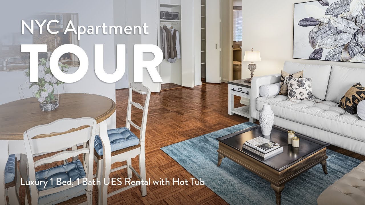 NYC Apartment Tour Luxury 1 Bed, 1 Bath UES Rental with Hot Tub (The Lucerne, 6K) YouTube