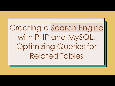 Creating a Search