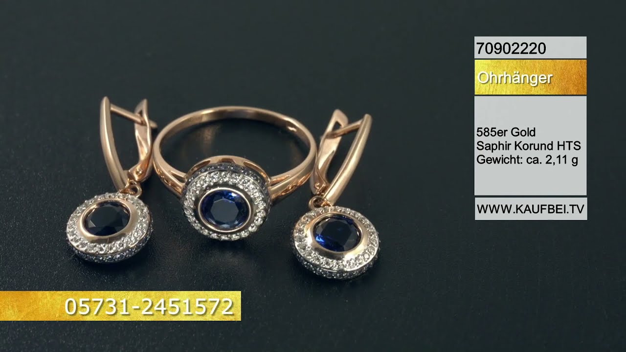 Damenring aus Rotgold 585 mit blau Zirkonia 70902220