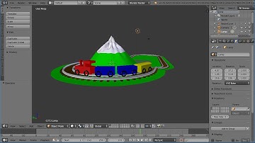 Blender Tutorial Making a Train Animation Part 1.5 Alternative Ending, Different Animation Method