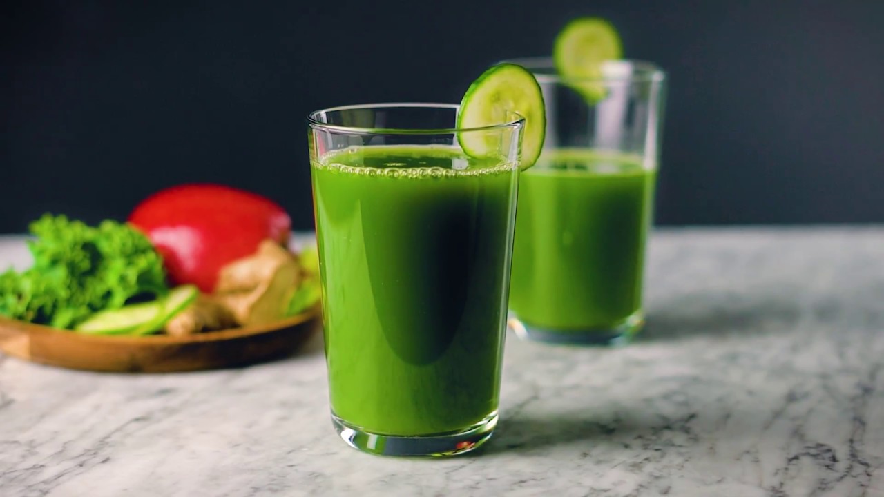 How to Make Ginger Greens Juice YouTube