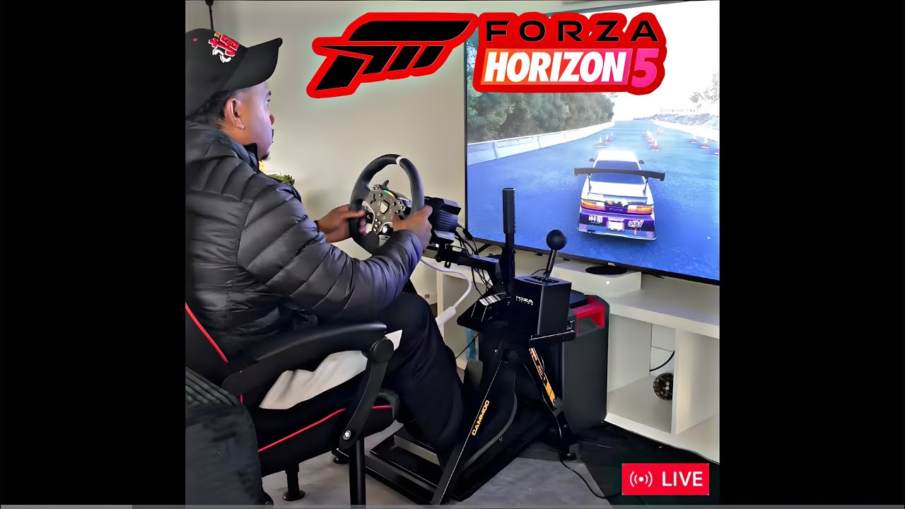 Live! Forza horizon 5 sim drifting on Moza r3 assetto corsa GTA online mansion update