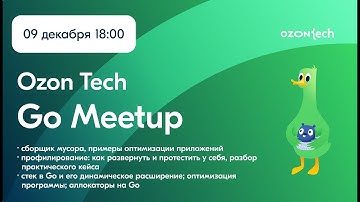 Ozon Tech Go Meetup