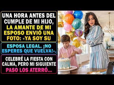 🎂1h Antes Del Cumpleaños De Mi Hijo, Su Amante Envió Foto De Boda: "No Esperes Que Vuelva". Pero...🤫