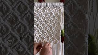 Diamond mesh pattern I Macrame #macrame #macrametutorial #shorts #diy #tutorial #diycrafts