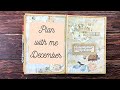 Plan With Me December/FREEBIES/Altered Book Bullet Journal/Bullet Journal Ideas