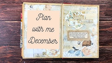 Plan With Me December/FREEBIES/Altered Book Bullet Journal/Bullet Journal Ideas