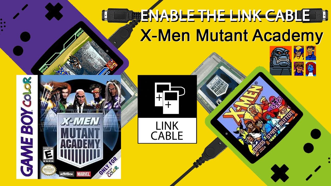 X-Men: Mutant Academy (GBC, 2000) - ENABLE THE LINK CABLE 