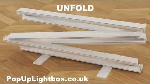 Assemble a folding 2m pop up LED lightbox