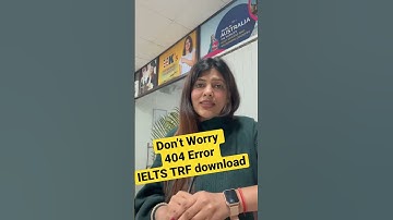 Don’t worry if you are not able to download IELTS TRF !! Just watch full video. #ielts