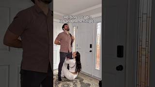 HES NOT GOING😣 #couplehumour #relatablecomedy #couple