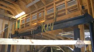 Installation of Used WORTH 12000E 4 Post Lift