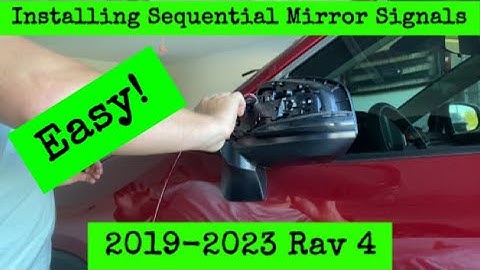 Rav 4 Sequential Mirror Turn Signal Install (2019-2024)