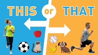 This or That Fitness Game| Brain Break with Kids of STEEL!