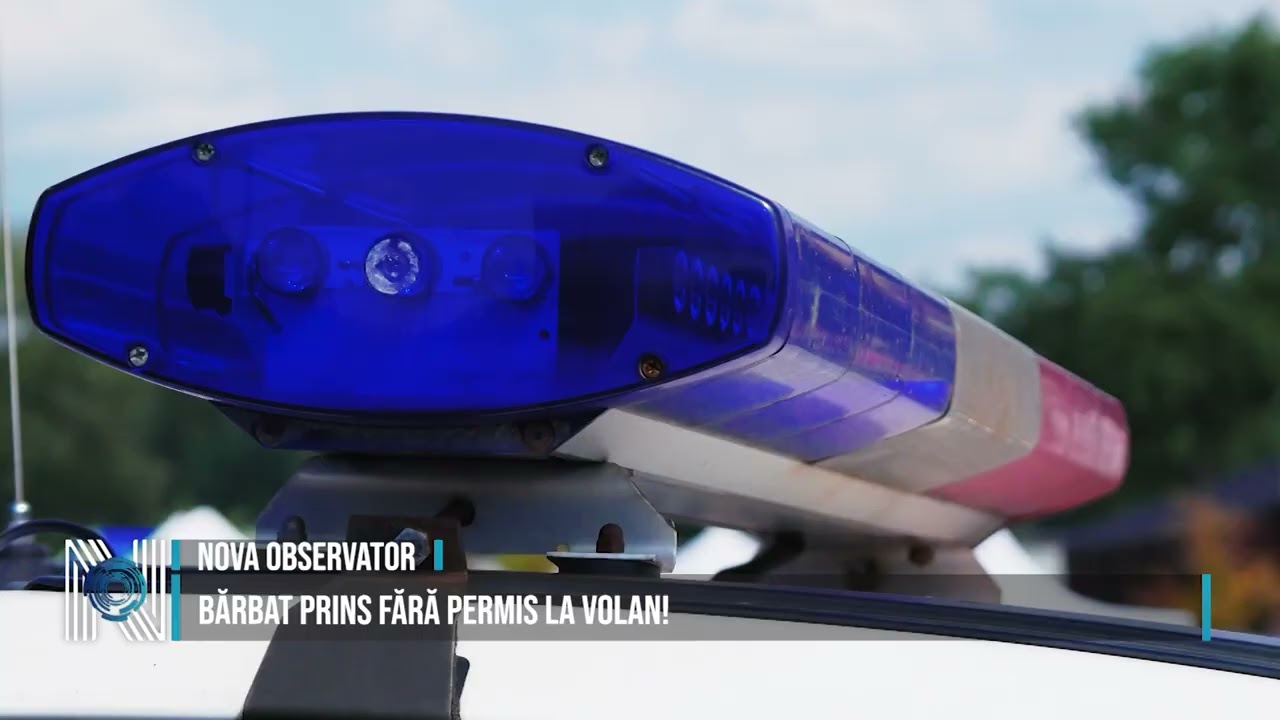 Bărbat prins fără permis la volan!