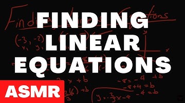 ASMR Math Class - Finding Linear Equations - Male Whispering & Pen Strokes For Relaxation