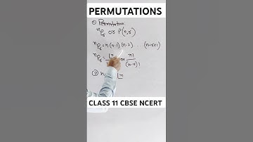 PERMUTATION AND COMBINATION CLASS 11 CBSE NCERT|#shorts #maths #class11  #permutationandcombination