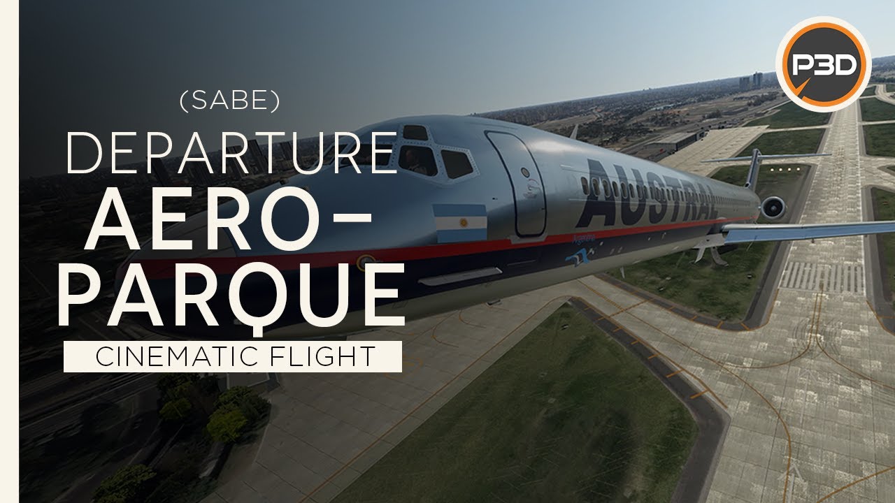 [P3Dv5.2] Austral Maddog x MD88 - AMAZING DEPARTURE from Aeroparque - Buenos Aires (SABE) [4K]